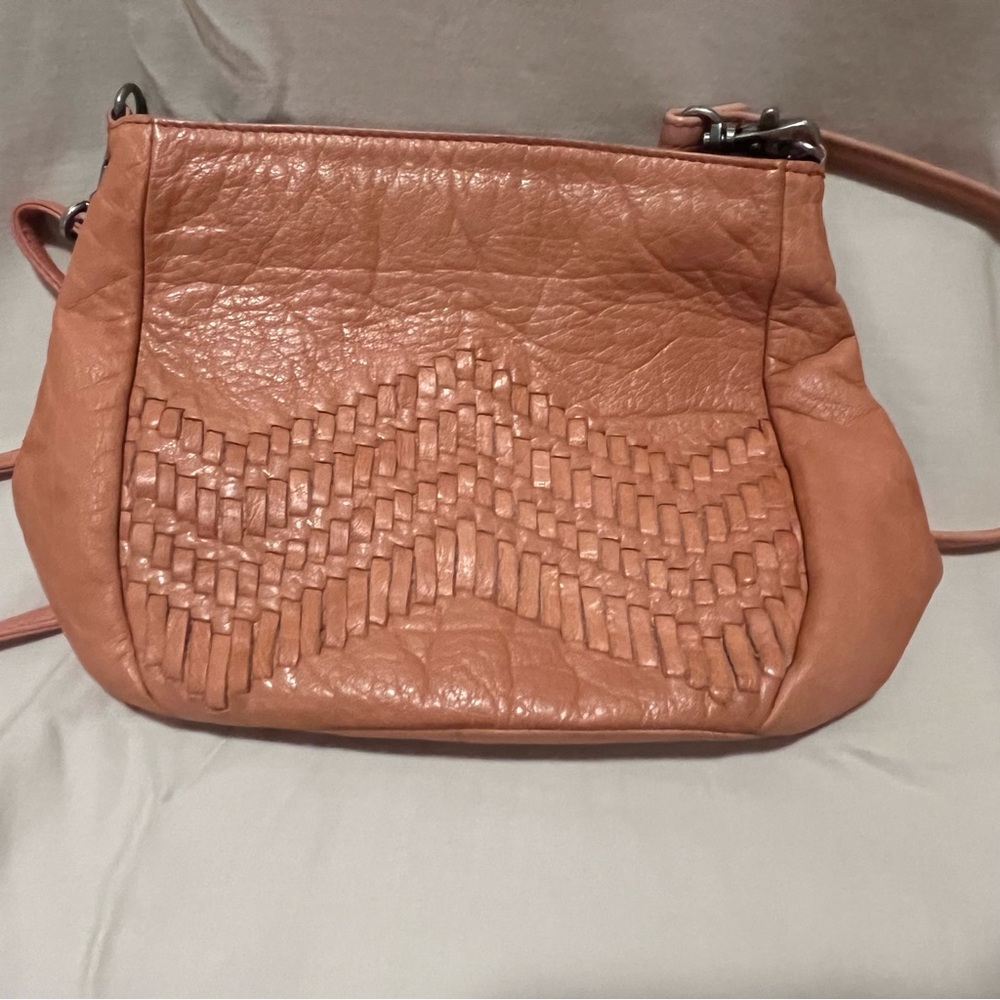 Day & Mood Anthropologie Brown Aged Leather Small Crossbody Shoulder Bag Boho